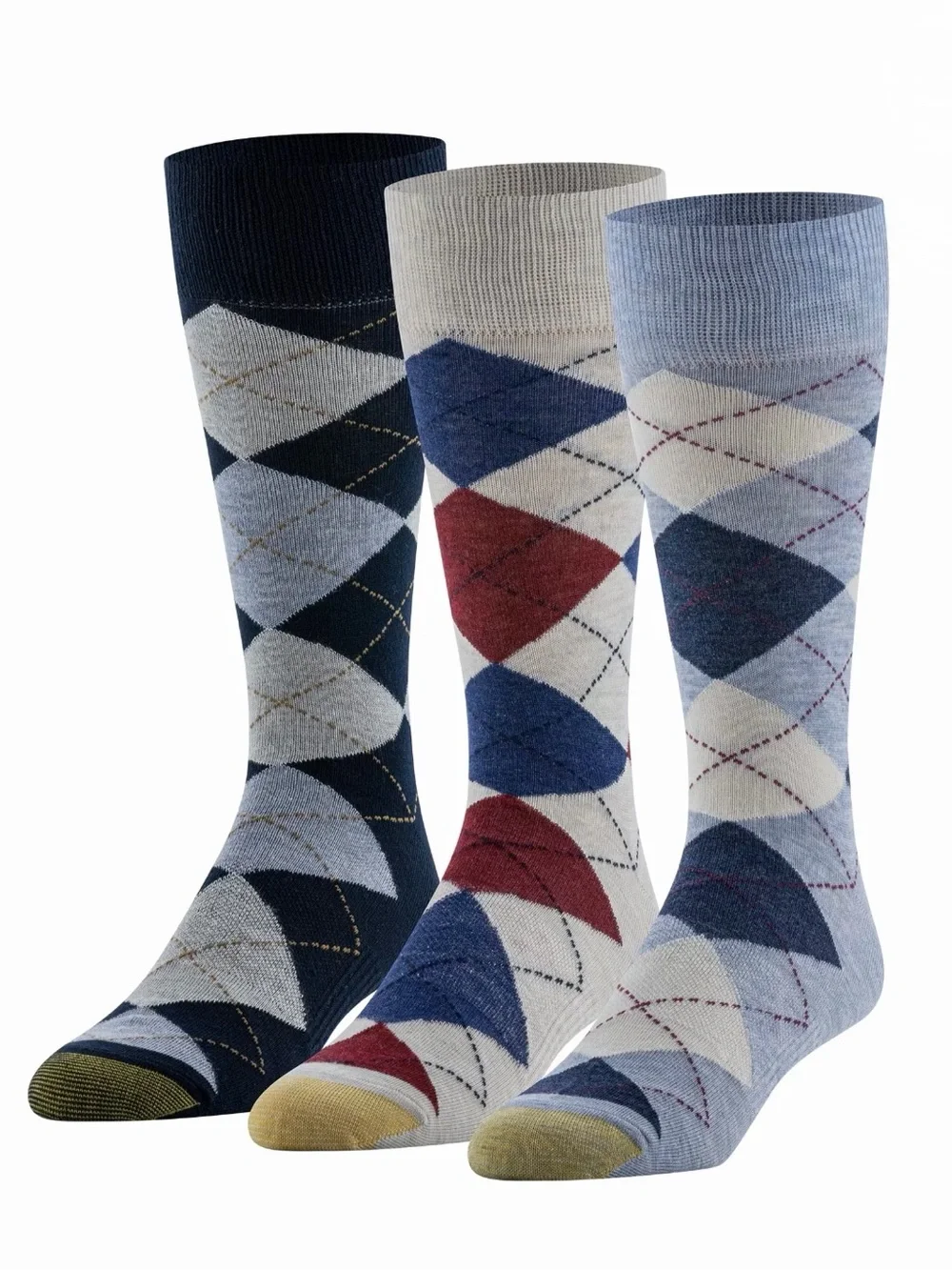 GOLDTOE Edition Crew Socks, 3 X 3-Pack